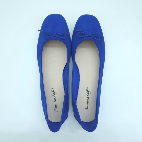 American Eagle / AE Ballet Flats Womens Size 11 Blue Pre-owned - Picture 3 of 7